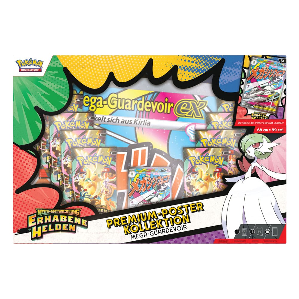 Pokémon TCG - Erhabene Helden, Premium Poster Kollektion Guardevoir - DE