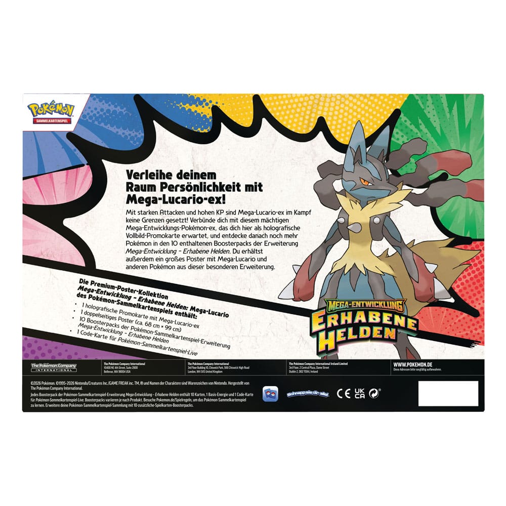 Pokémon TCG - Erhabene Helden, Premium Poster Kollektion Lucario - DE