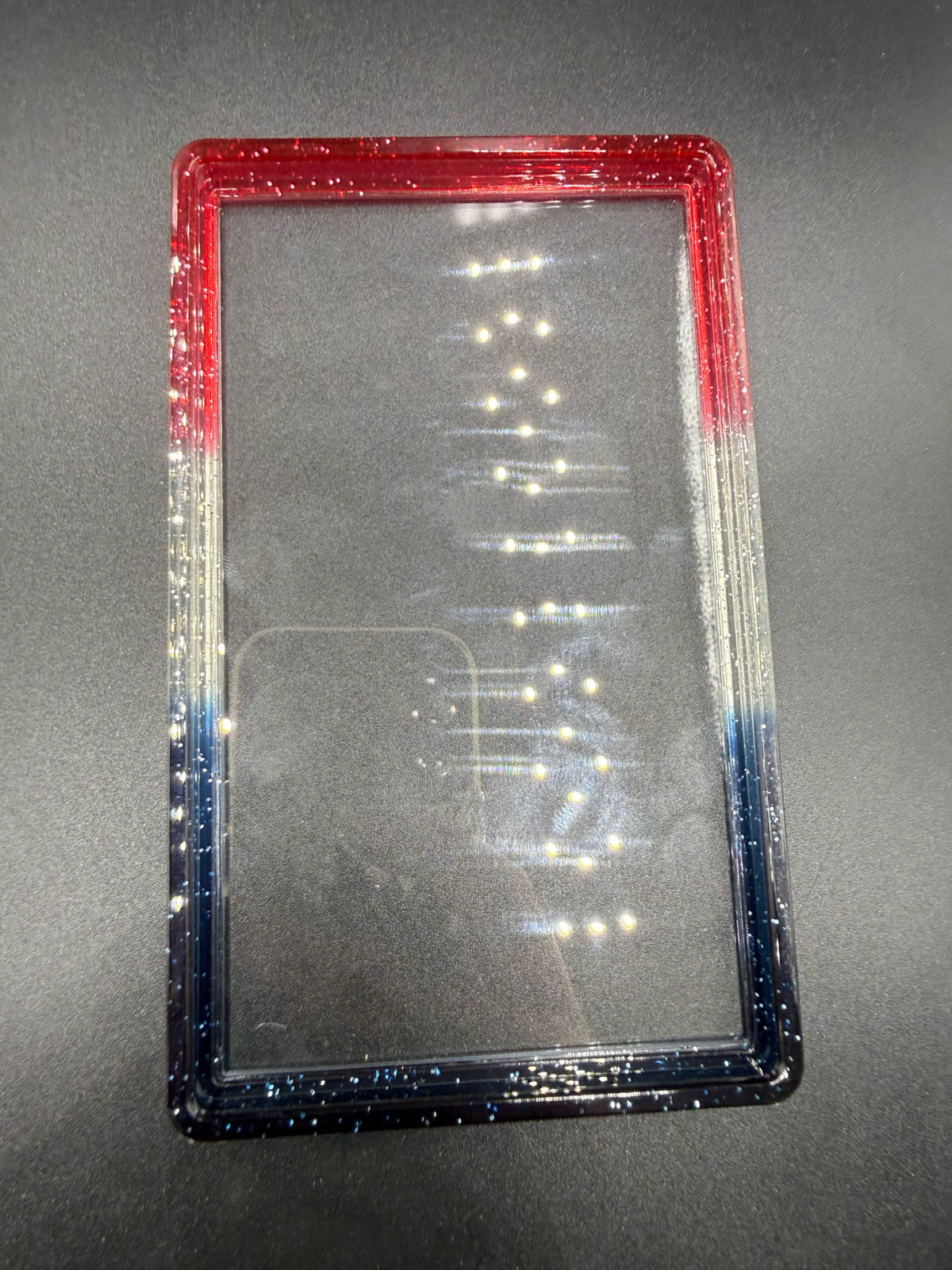 PSA & CGC Slab Bumper mit Acrylplatte - #5 Volcanion Heat (Dunkelblau - Transparent - Rot)