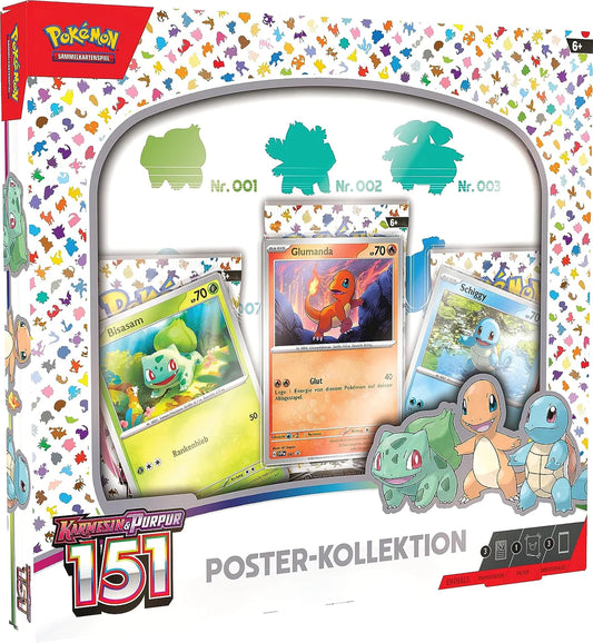 Pokémon TCG - Karmesin & Purpur Poster Box 151 - DE