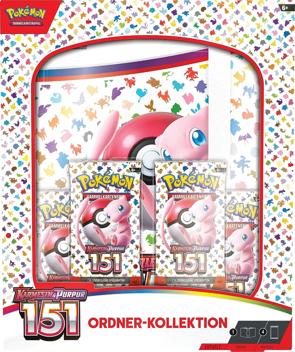 Pokémon TCG - Karmesin & Purpur Ordner Kollektion 151 - DE