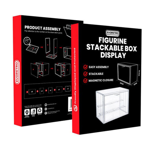 Evoretro Box Display Case für Figuren, TCG & mehr