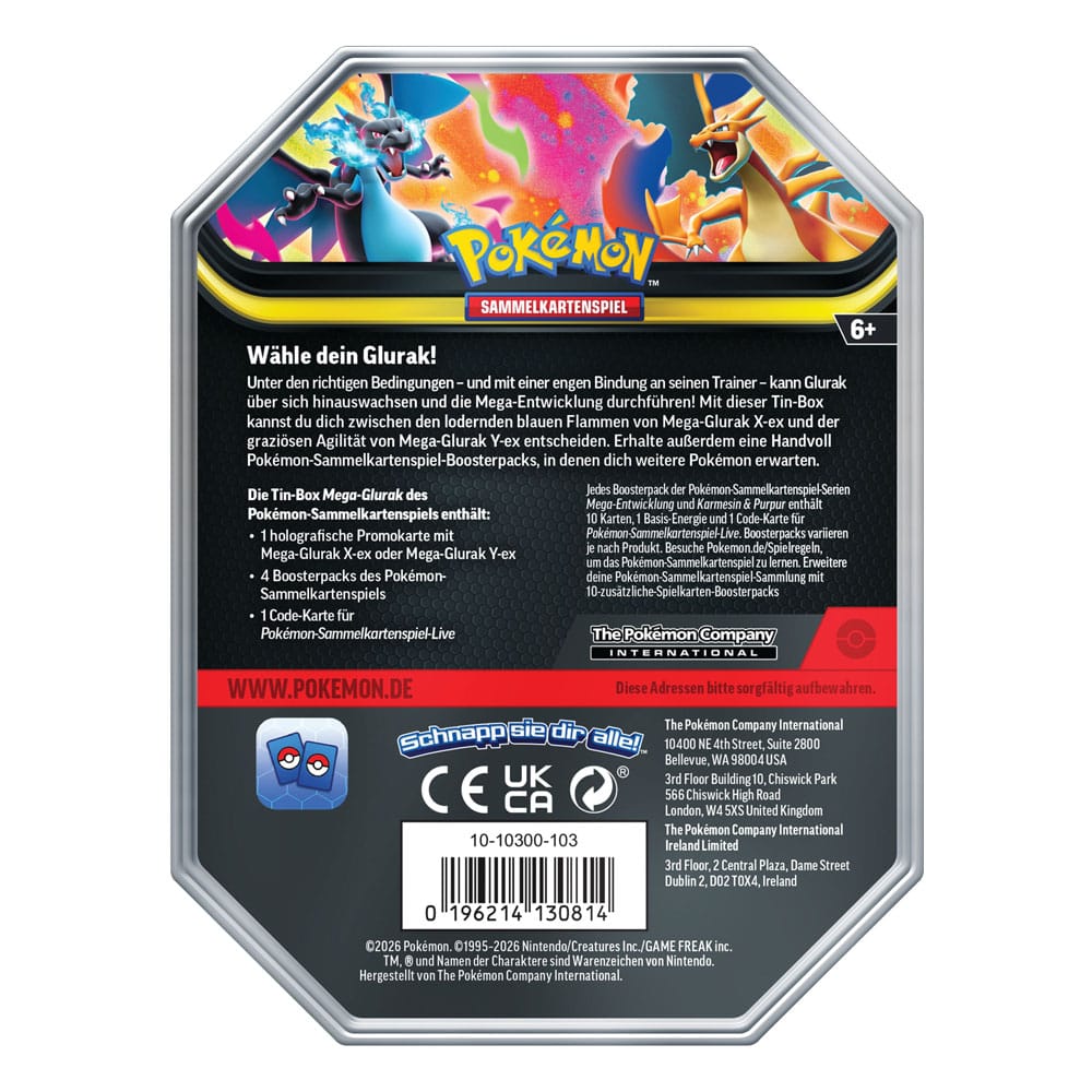 Pokémon Tin Box # 127 Mega Glurak Y - DE - PRE ORDER
