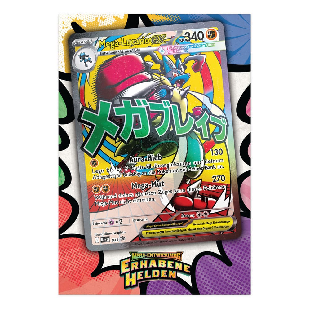 Pokémon TCG - Erhabene Helden, Premium Poster Kollektion Lucario - DE
