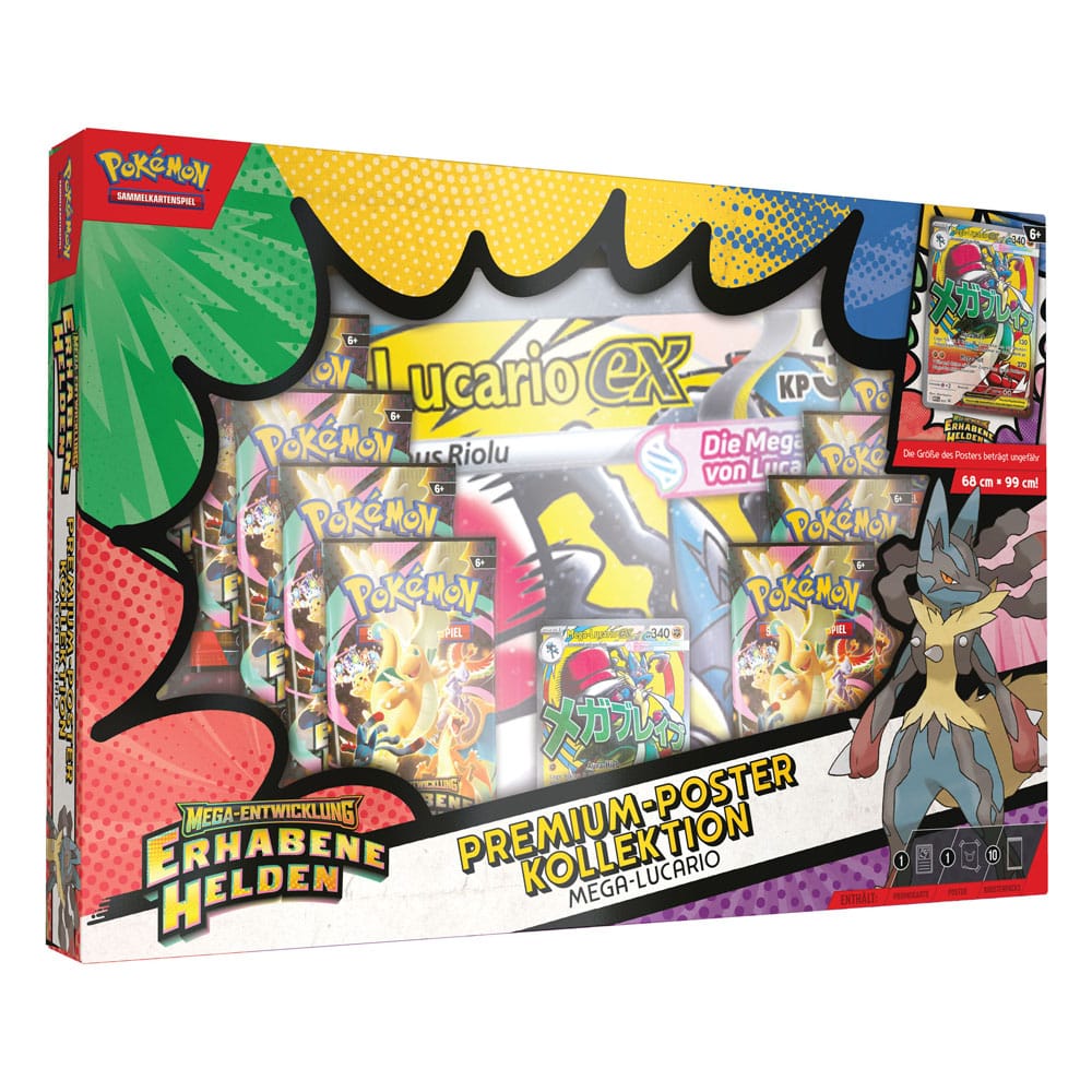 Pokémon TCG - Erhabene Helden, Premium Poster Kollektion Lucario - DE