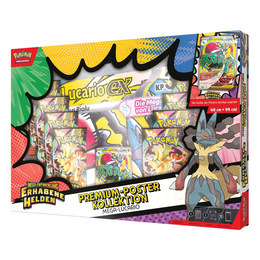 Pokémon TCG - Erhabene Helden, Premium Poster Kollektion Lucario - DE