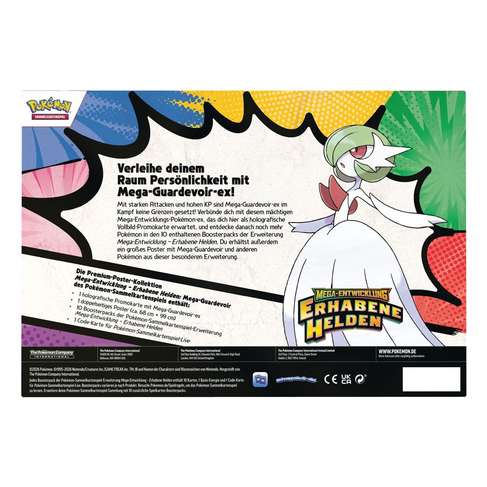 Pokémon TCG - Erhabene Helden, Premium Poster Kollektion Guardevoir - DE