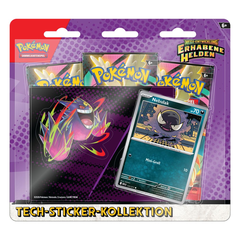 Pokémon TCG - Erhabene Helden, Tech-Sticker Kollektion Mega Gengar - DE